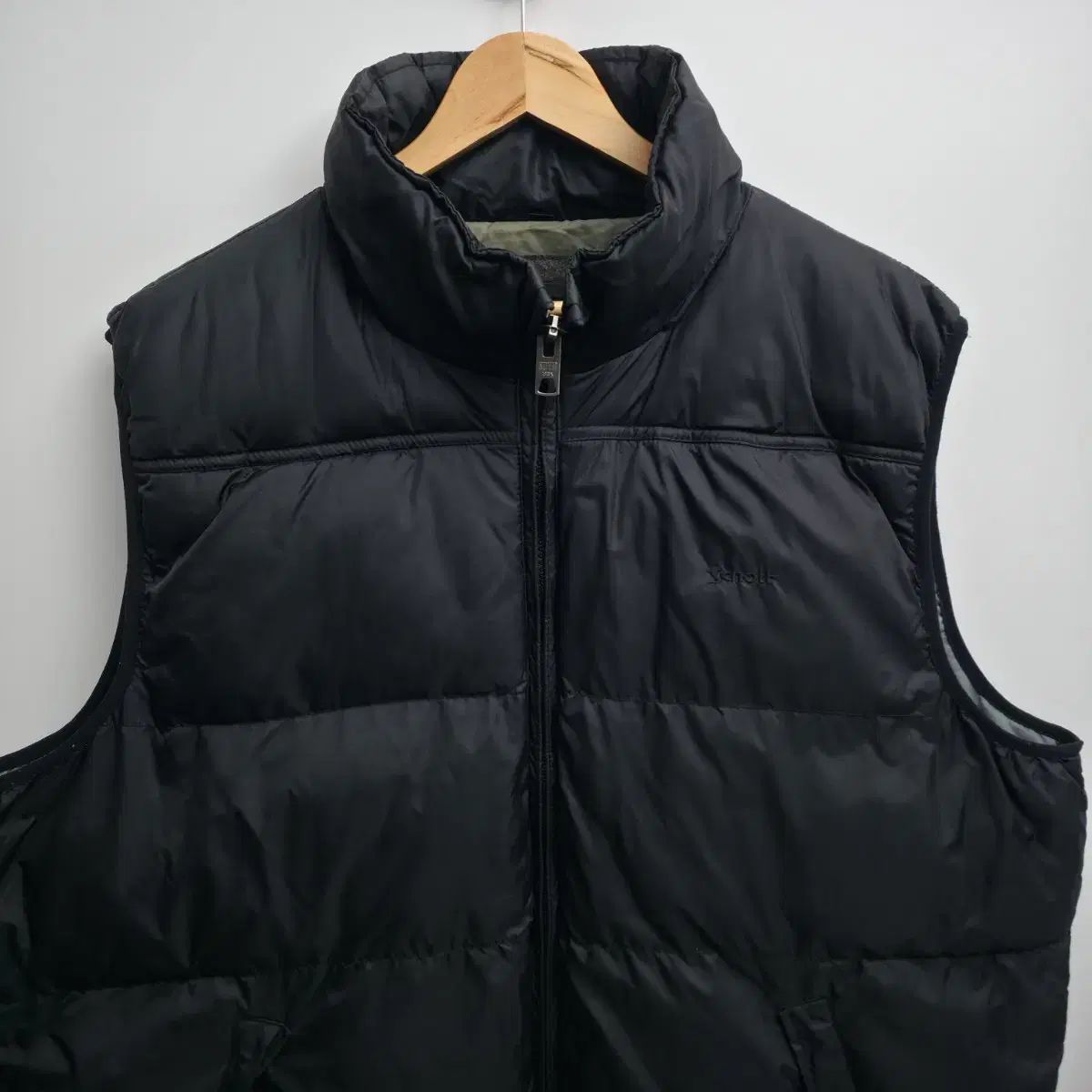 XXL ショート SCHOTT ブラック ダウン ベスト - メルカリ