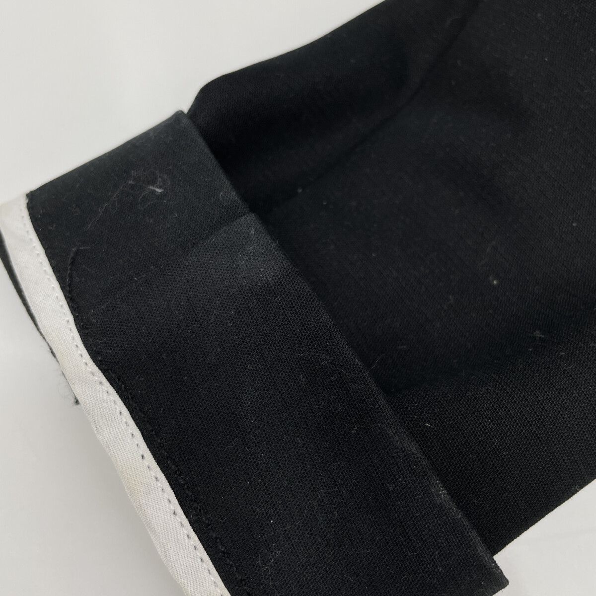 MM6 エムエムシックス S32AA0082 ﾌﾞﾗｯｸ ﾘﾌﾞｶﾗｰﾛﾝｸﾞｺｰﾄ 38 - メルカリ 