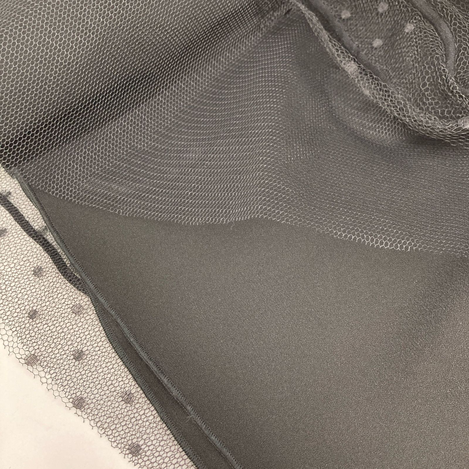 RED VALENTINO レッドヴァレンチノ VR0RA01N5SU ﾌﾞﾗｯｸ ﾚｰｽ ﾁｭｰﾙｽｶｰﾄ 40  