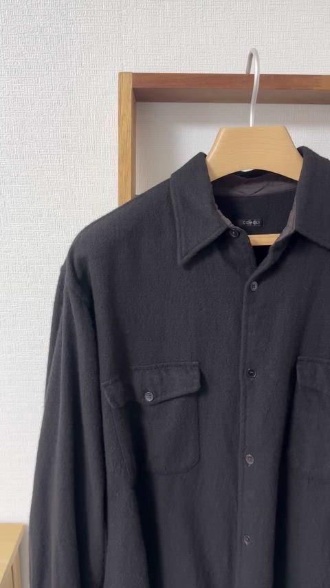 COMOLI コモリ 24AW ウール カシミヤ C.P.Oシャツ CPO COMOLI 24AW ウールカシミヤ C.P.O.シャツ