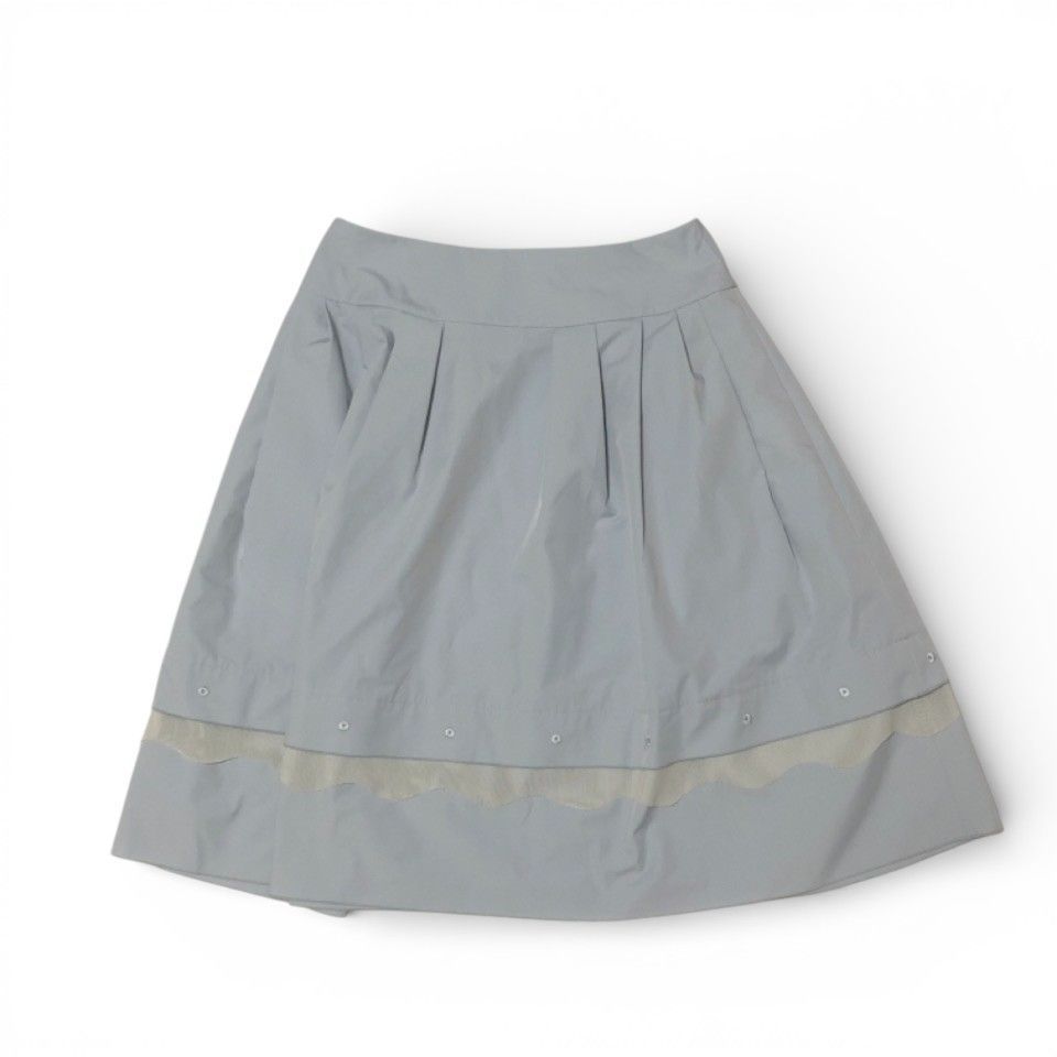 美品 FOXEY NEW YORK フォクシー ニューヨーク スカート ブルー サイズ