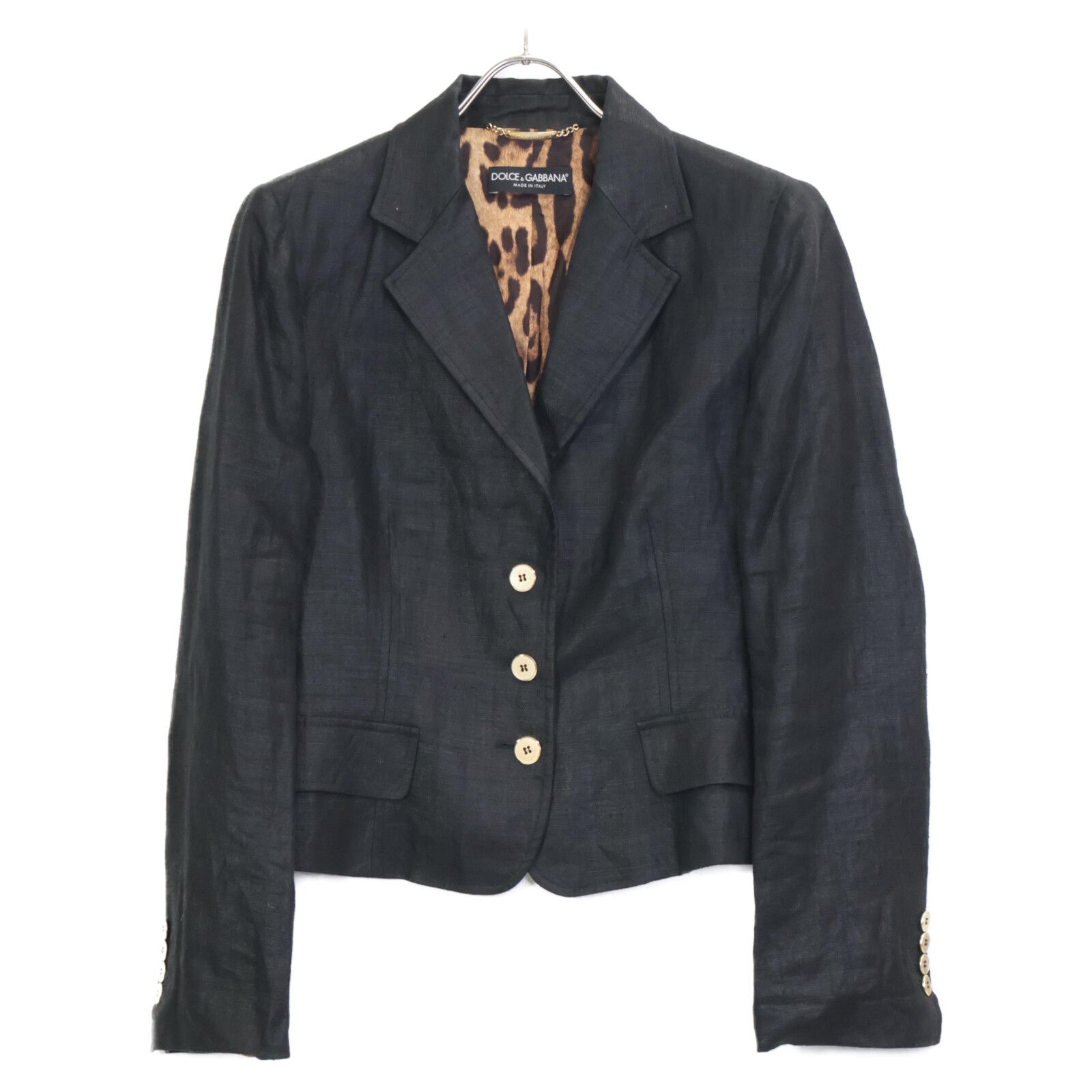 DOLCE&GABBANA ドルチェアンドガッバーナ F2401T FU4B1 ﾌﾞﾗｯｸ 裏地