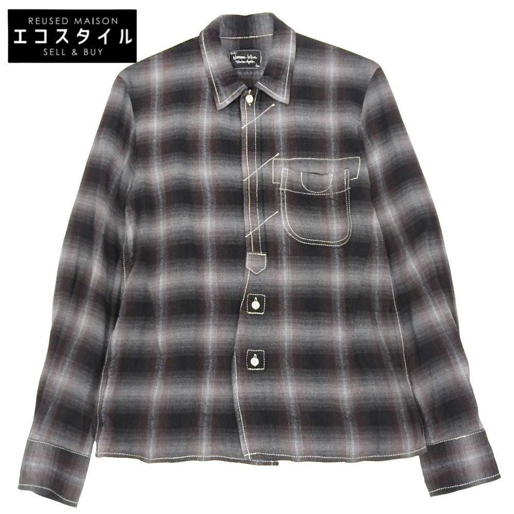 NUMBER (N)INE ナンバーナイン 美品 オンブレチェック シャツ NUMBER (N)INE ナンバーナイン 美品 オンブレチェック シャツ