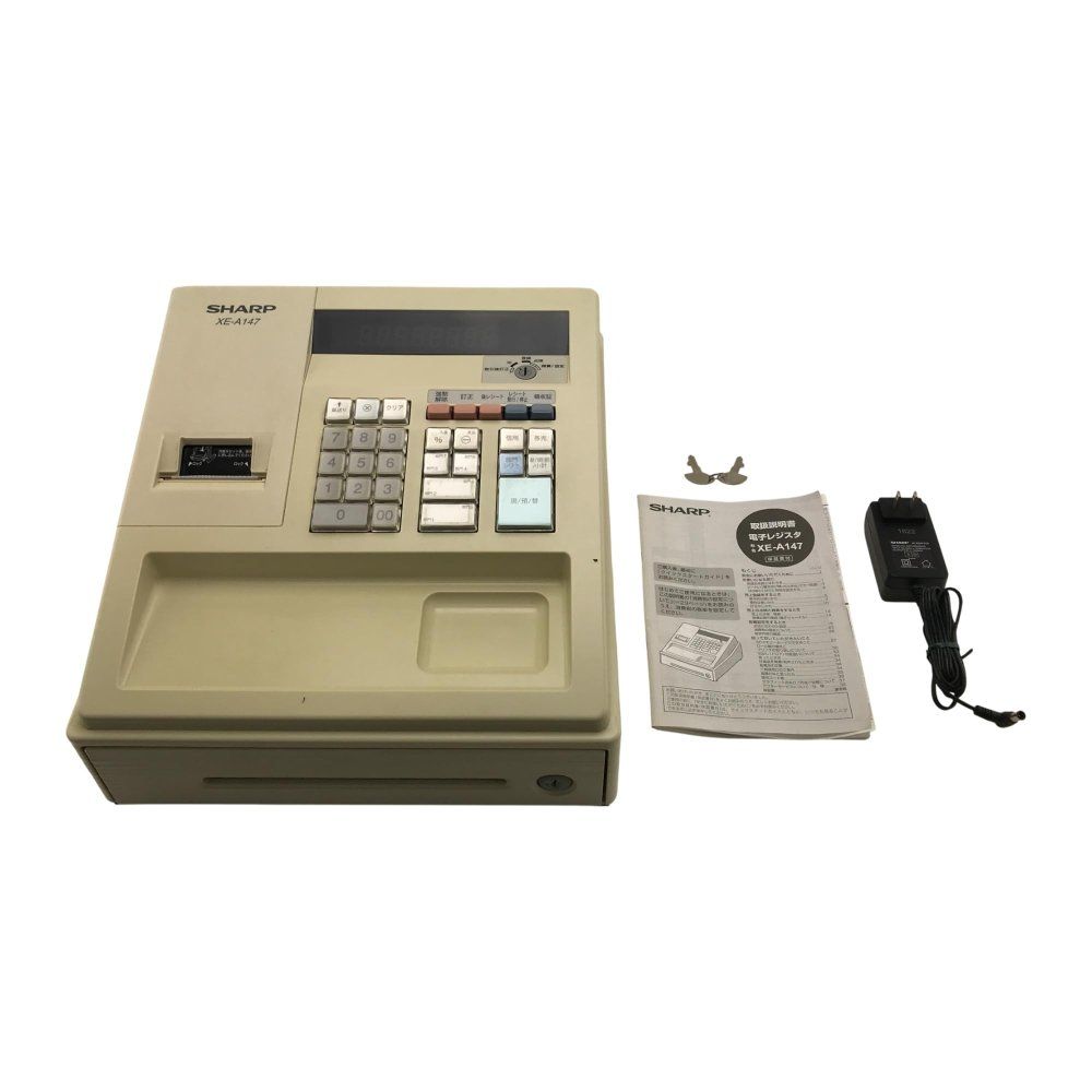 シャープ 電子レジスタ 8部門 ホワイト系 XE-A147-W - メルカリ