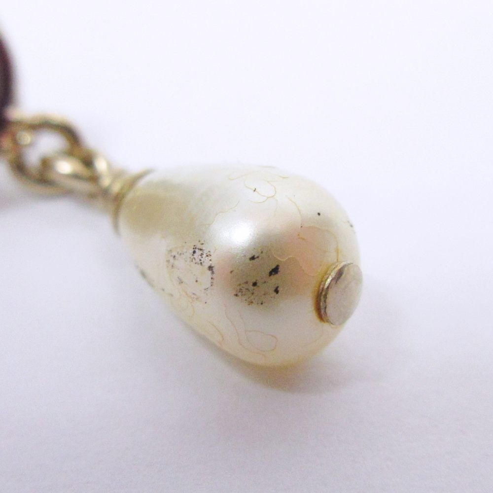 シャネル CHANEL 17A ピアス ココマーク ロゴ カラーストーン パール