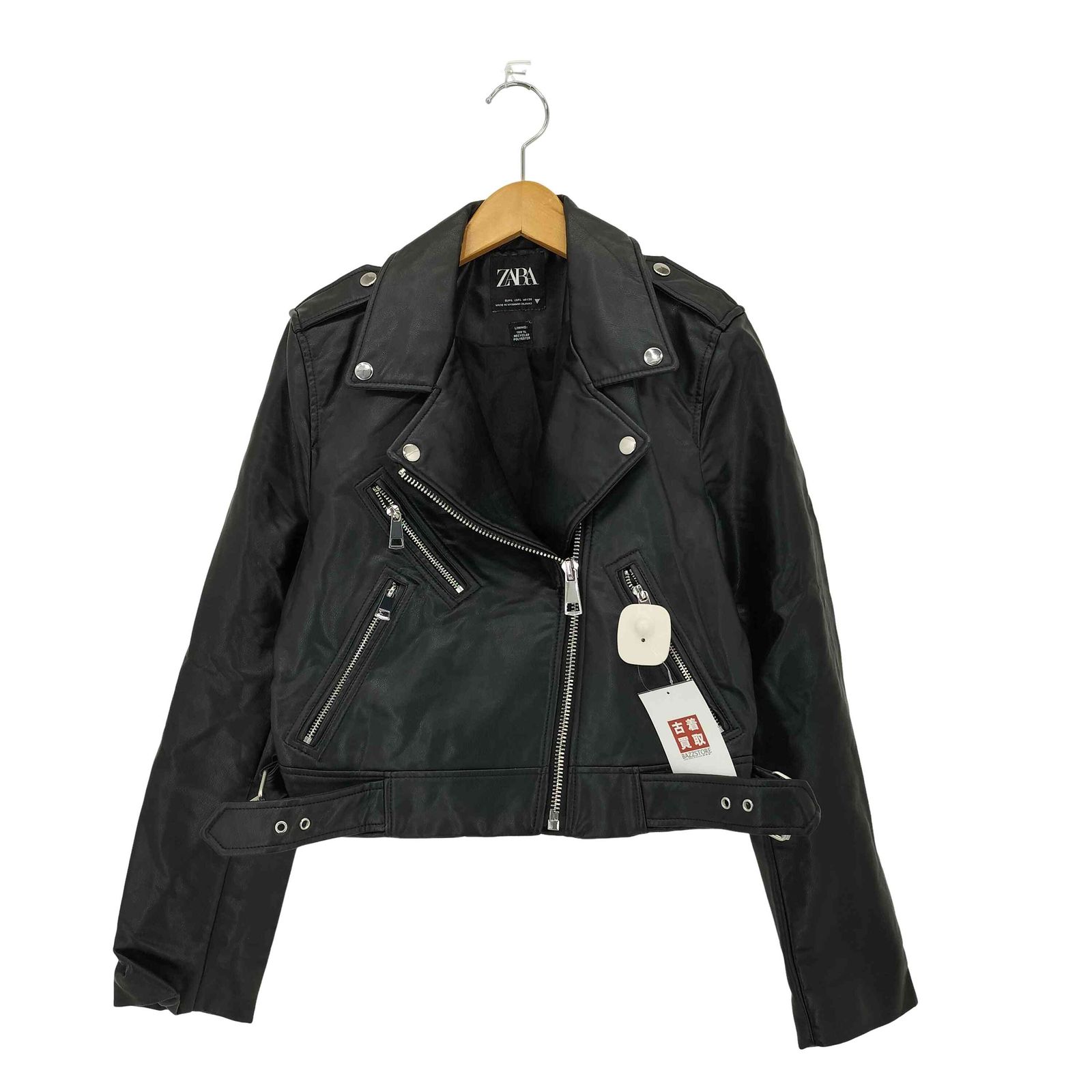 ザラ ZARA フェイクレザージャケット レディース L - メルカリ