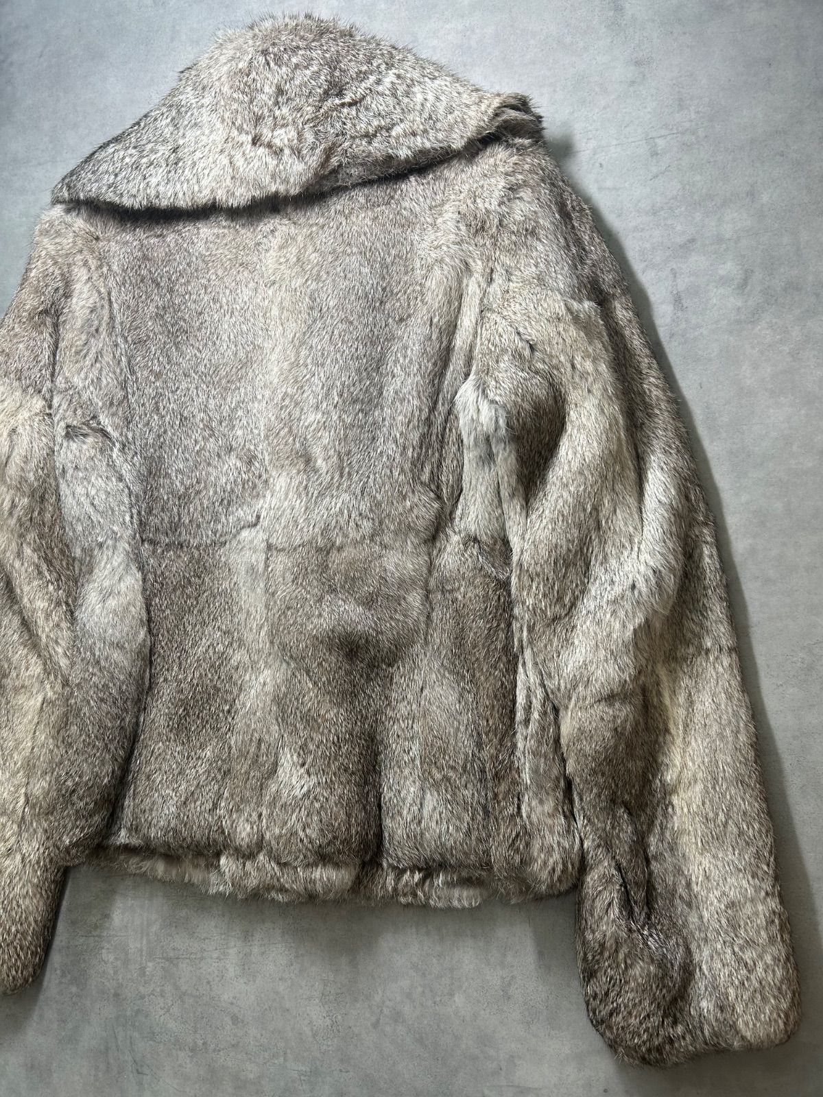 高級リアルファー】A-G ラビットファー ジャケット 希少 Fサイズ 美