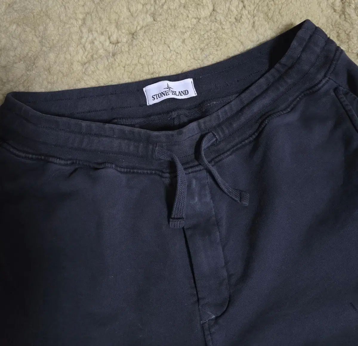 ストーンアイランド　スウェットハーフパンツ　ネイビー　S 正規品 STONE ISLAND ストーンアイランド スウェット ハーフパンツ S