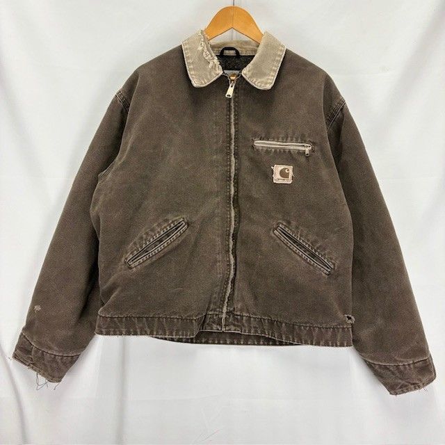 定番超人気★カーハートCARHARTT★ダック地デトロイト ジャケット/J97L Carhartt 00年代 ダック地 デトロイトジャケット J97 TMB 裏