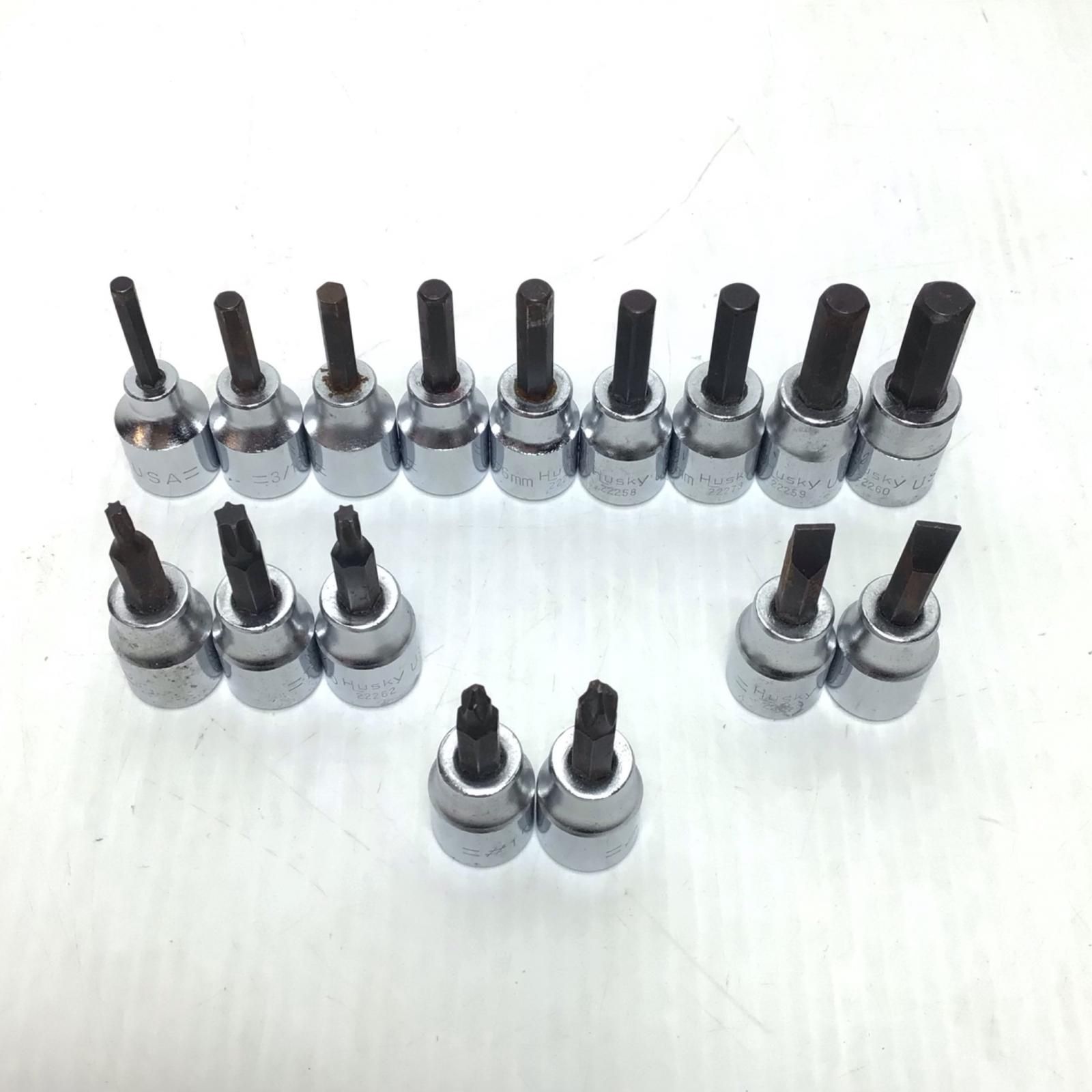 ΘΘHusky トルクスビットソケット 程度B 16個セット