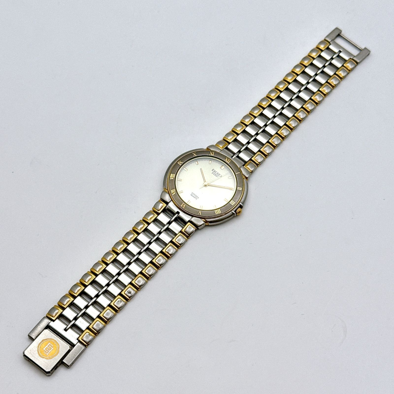 B105【美品・ヴィンテージ・電池交換済】 CITIZEN EXCEED EUROS