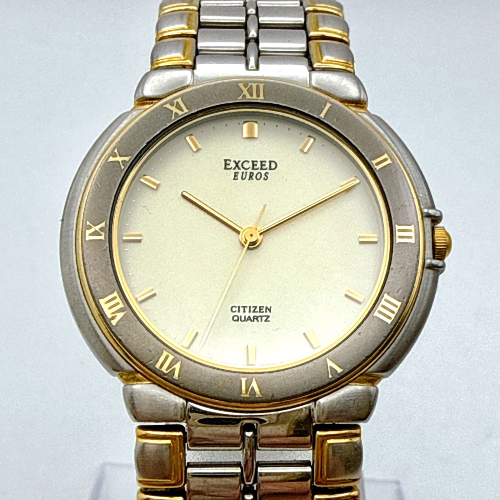 B105【美品・ヴィンテージ・電池交換済】 CITIZEN EXCEED EUROS