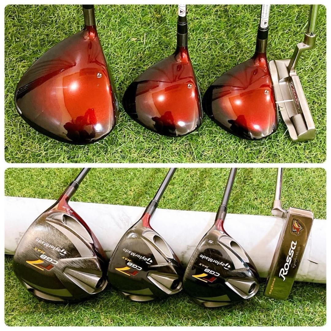 豪華12本 テーラーメイド r7 メンズゴルフセット 初心者 右 コース