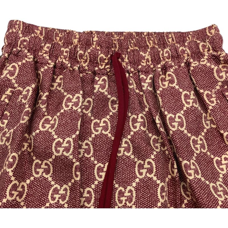 グッチ GUCCI GGジャガードシルクスカート 628780 ボルドー シルク