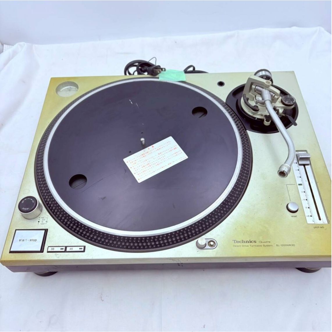 【通電確認済・外箱有】ターンテーブル　Technics　SL-1200MK3DS Technics テクニクス SL-1200MK3D ダイレクトドライブ ターンテーブル