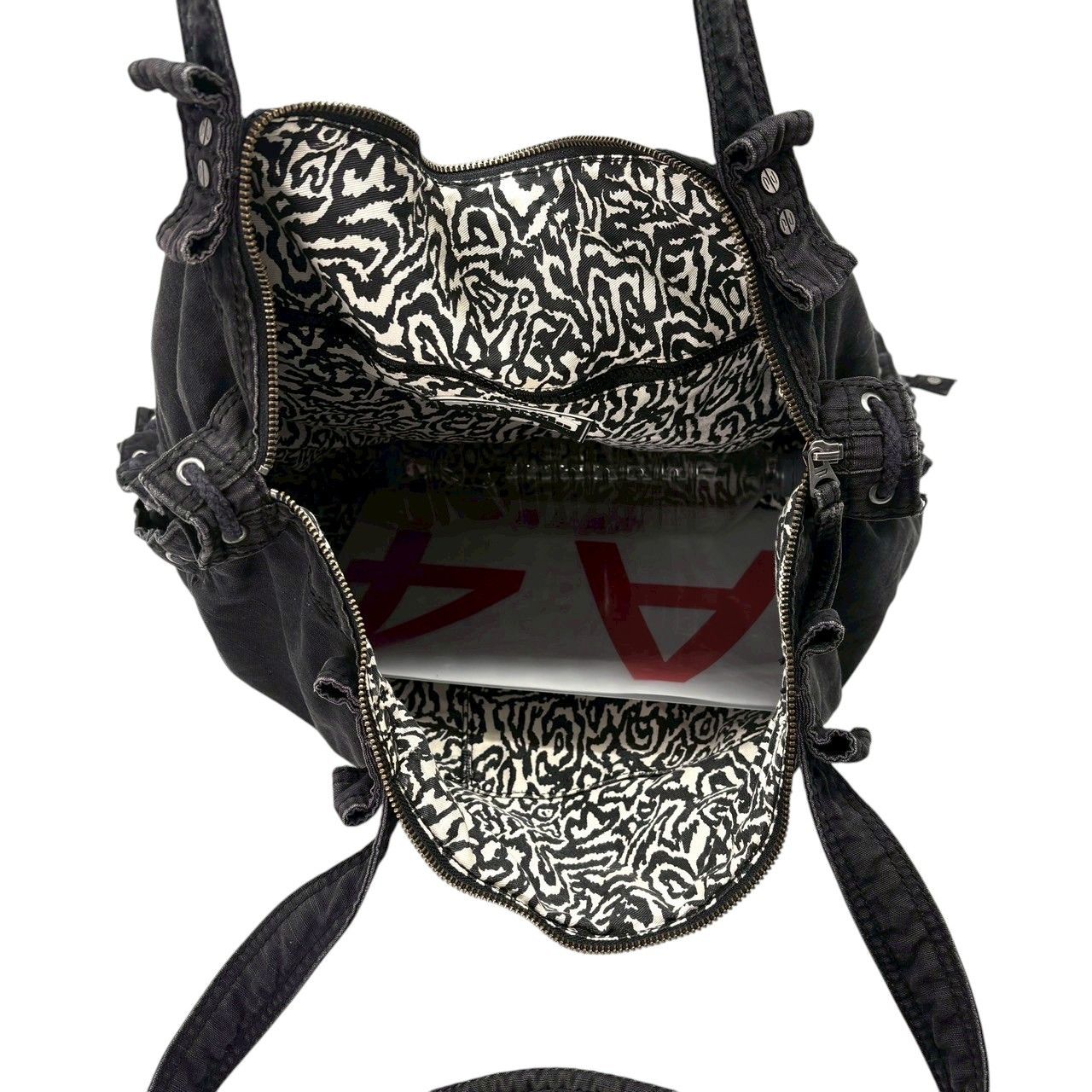 バッグ 00s archive diesel l logo tote あの頃のDIESELを、今の自分で】 DIESEL Y2K archive tote bag トート