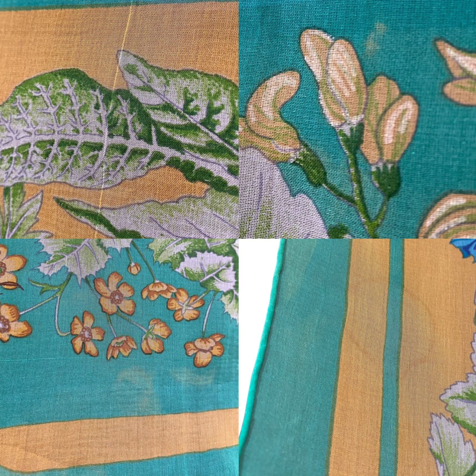 エルメス カレ90 LA PRAIRIE シルクスカーフ 草原 グリーン シースルー