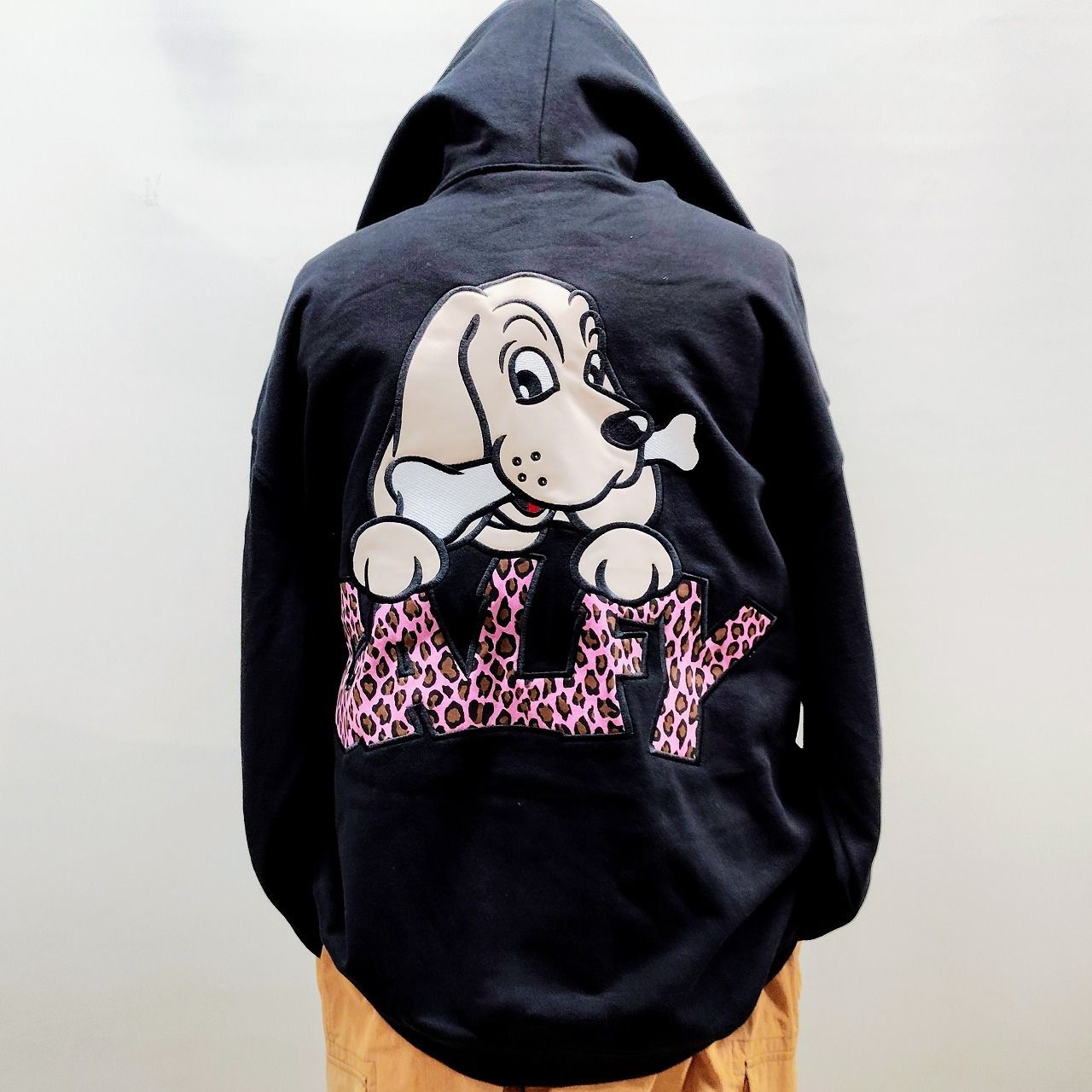 ガルフィー GALFY リメイク風パーカー L（中型犬サイズ） ブラック