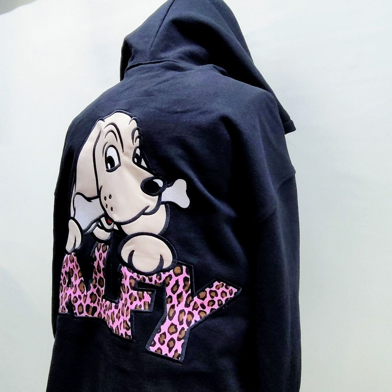 ガルフィー GALFY リメイク風パーカー L（中型犬サイズ） ブラック 