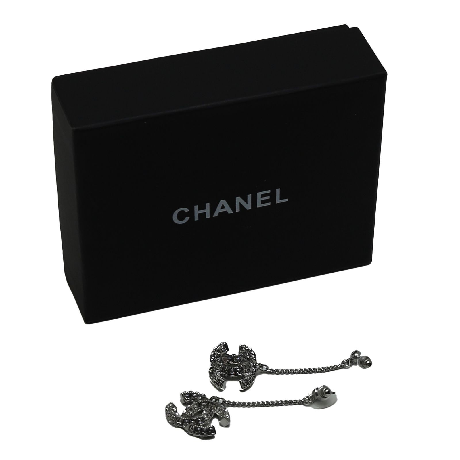 シャネル ココマーク ピアス ラインストーン クリスタル スイング