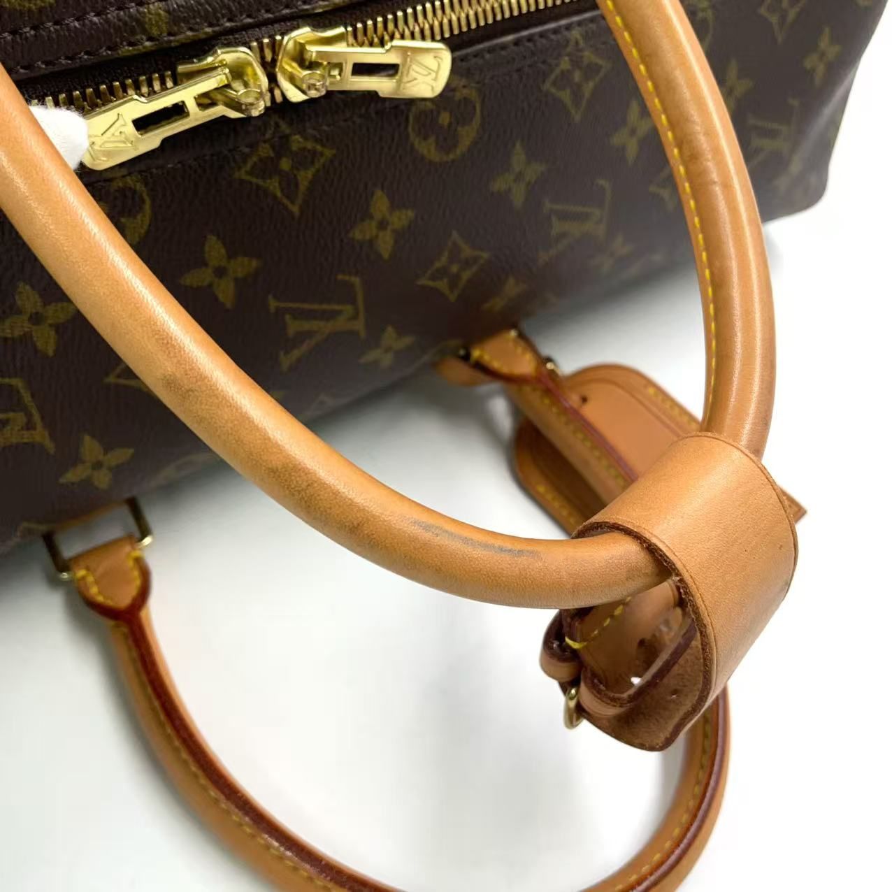 鑑定済　ルイヴィトン　シリウス50 LOUIS VUITTON シリウス50 モノグラム モノグラム レザー×PVC ブラウン