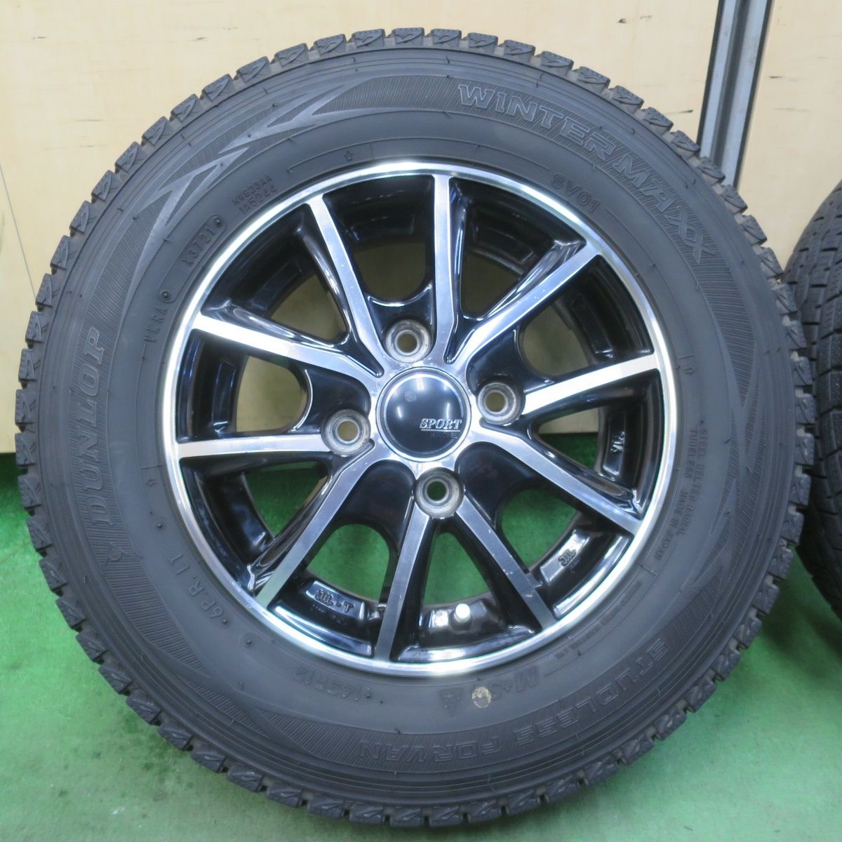 4本価格☆スタッドレス 145R12 6PR ダンロップ ウインターマックス 