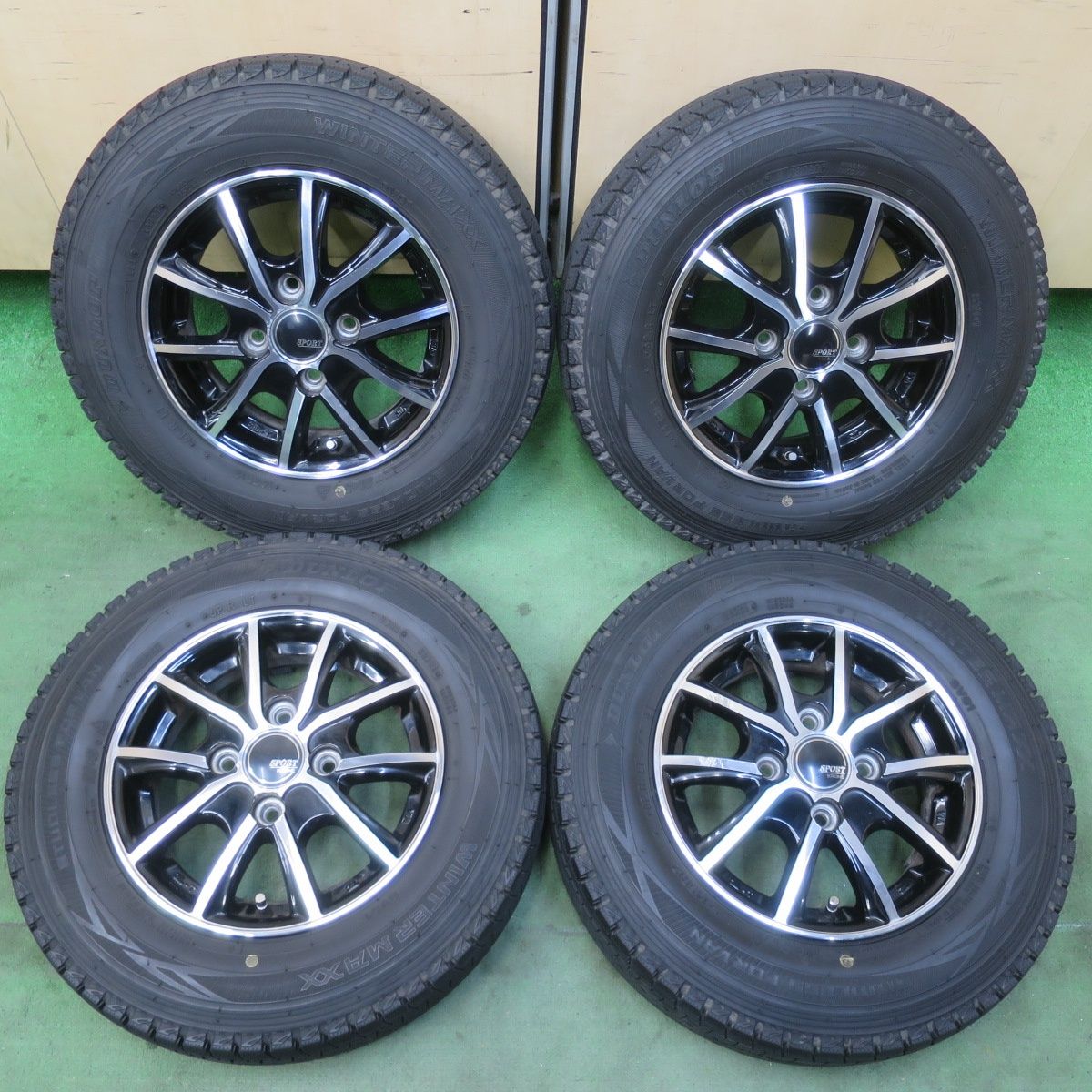 4本価格☆スタッドレス 145R12 6PR ダンロップ ウインターマックス 