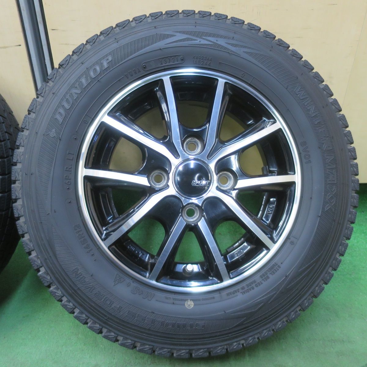4本価格☆スタッドレス 145R12 6PR ダンロップ ウインターマックス 