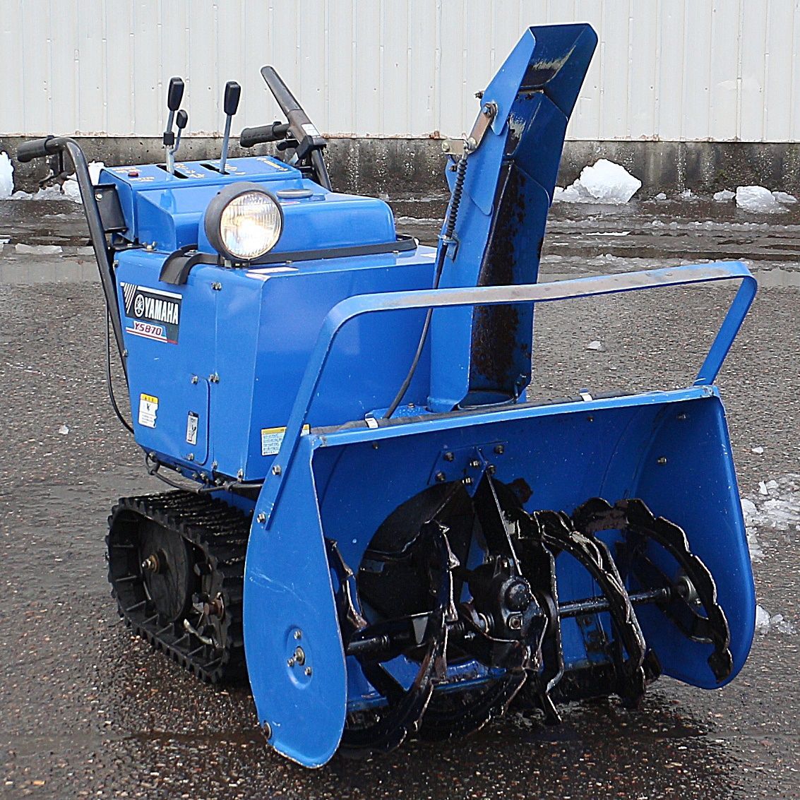 新潟 ヤマハ 除雪機 YS870 セル付 除雪幅 約70cm クローラー オーガ