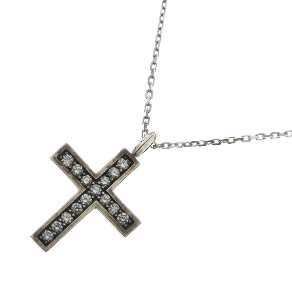 EYEFUNNY (アイファニー) クロス ダイヤ ネックレス Au750 K18 WG