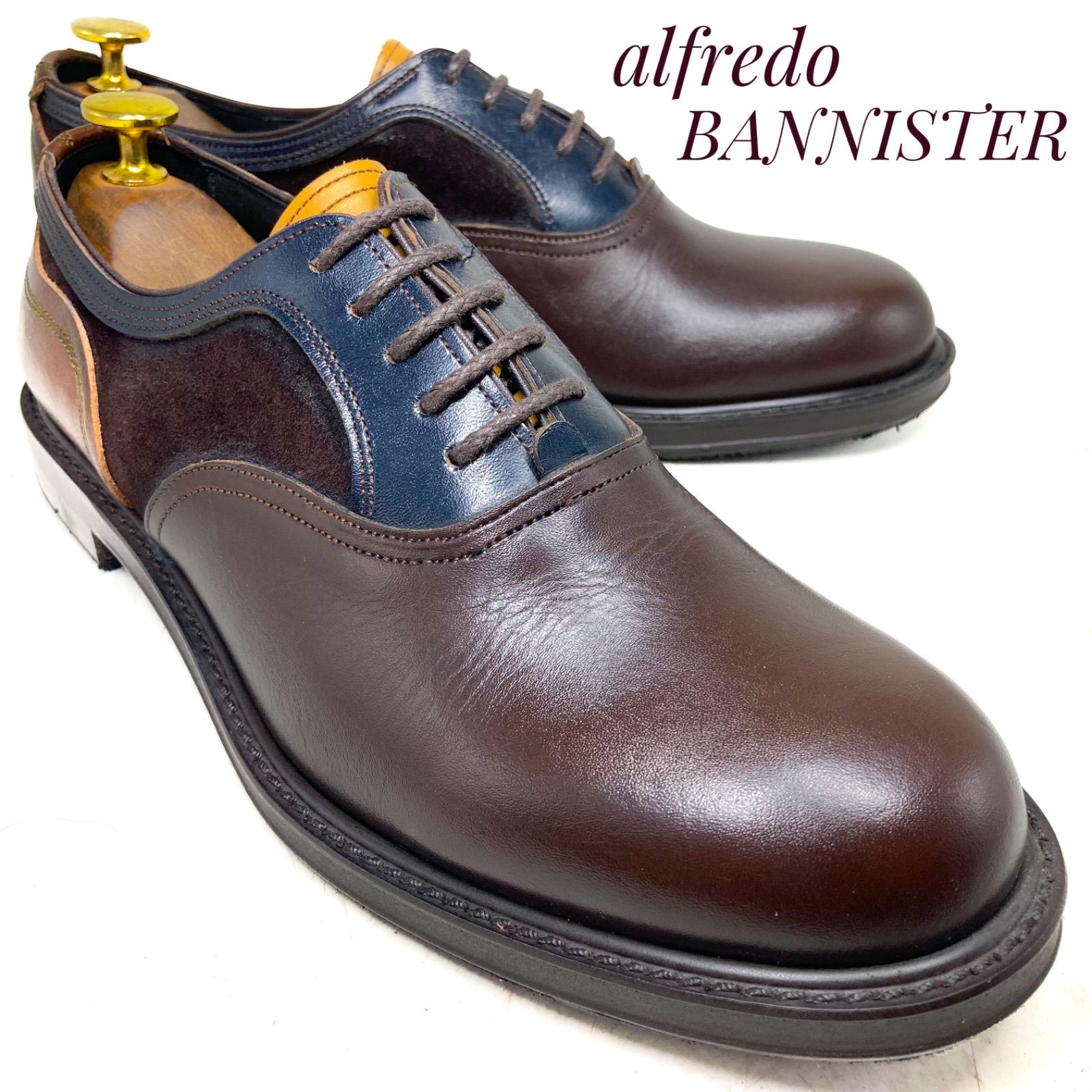 未使用・展示品】アルフレッドバニスター コンビレザー サドルシューズ