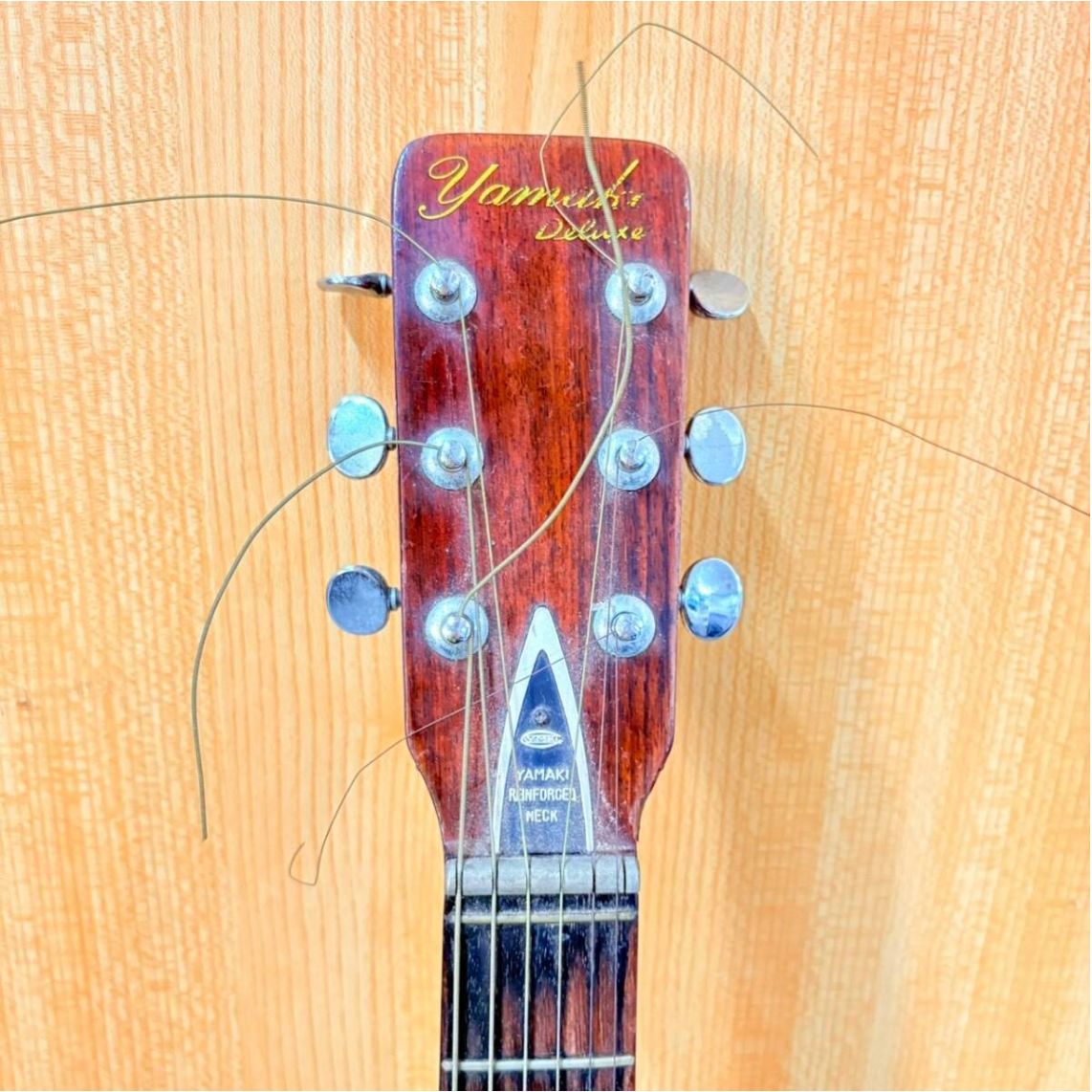 YAMAKI Deluxe/ヤマキ FOLKフォークギター 1972年 ケース付 YAMAKI