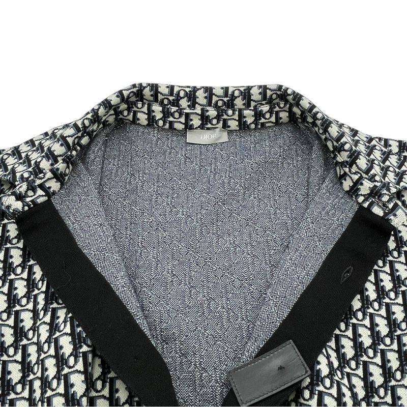 美品　最安値Diorオーブリーク 総柄　長袖シャツ コットン クリスチャン・ディオール Christian Dior オブリーク総柄 コットン