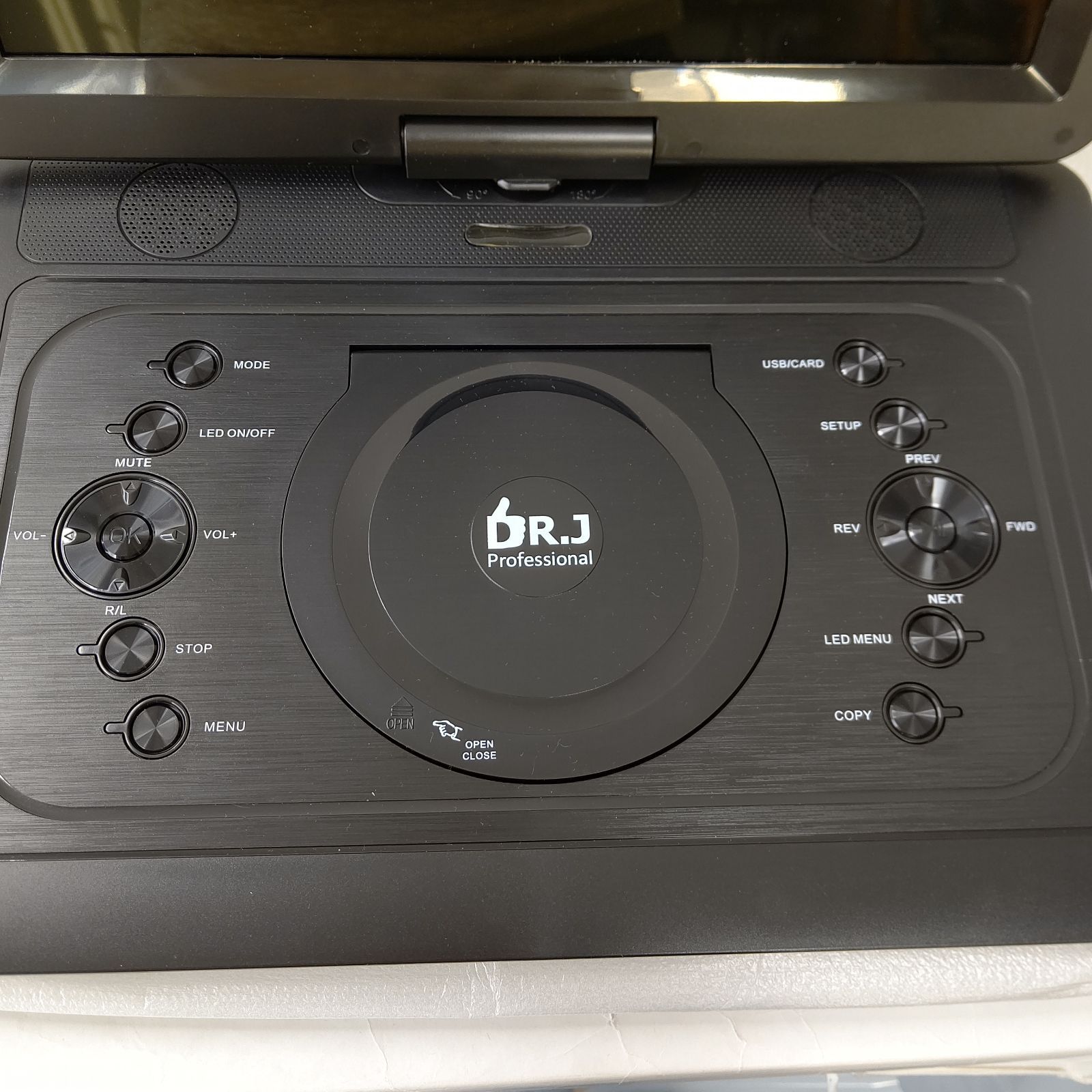 極美品 DR.J 14.1インチ ポータブルDVDプレーヤー DP14 充電式 - メルカリ