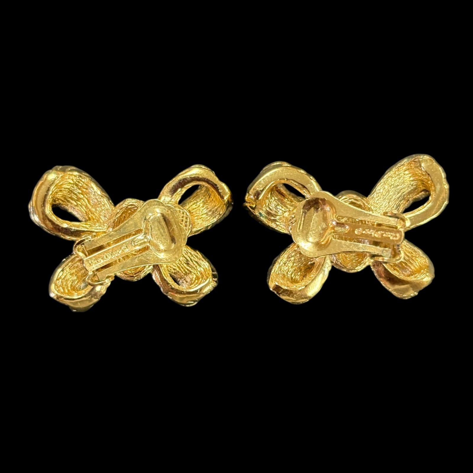 Christian Dior イヤリング ⑧ 丸型 アンティーク ヴィンテージ