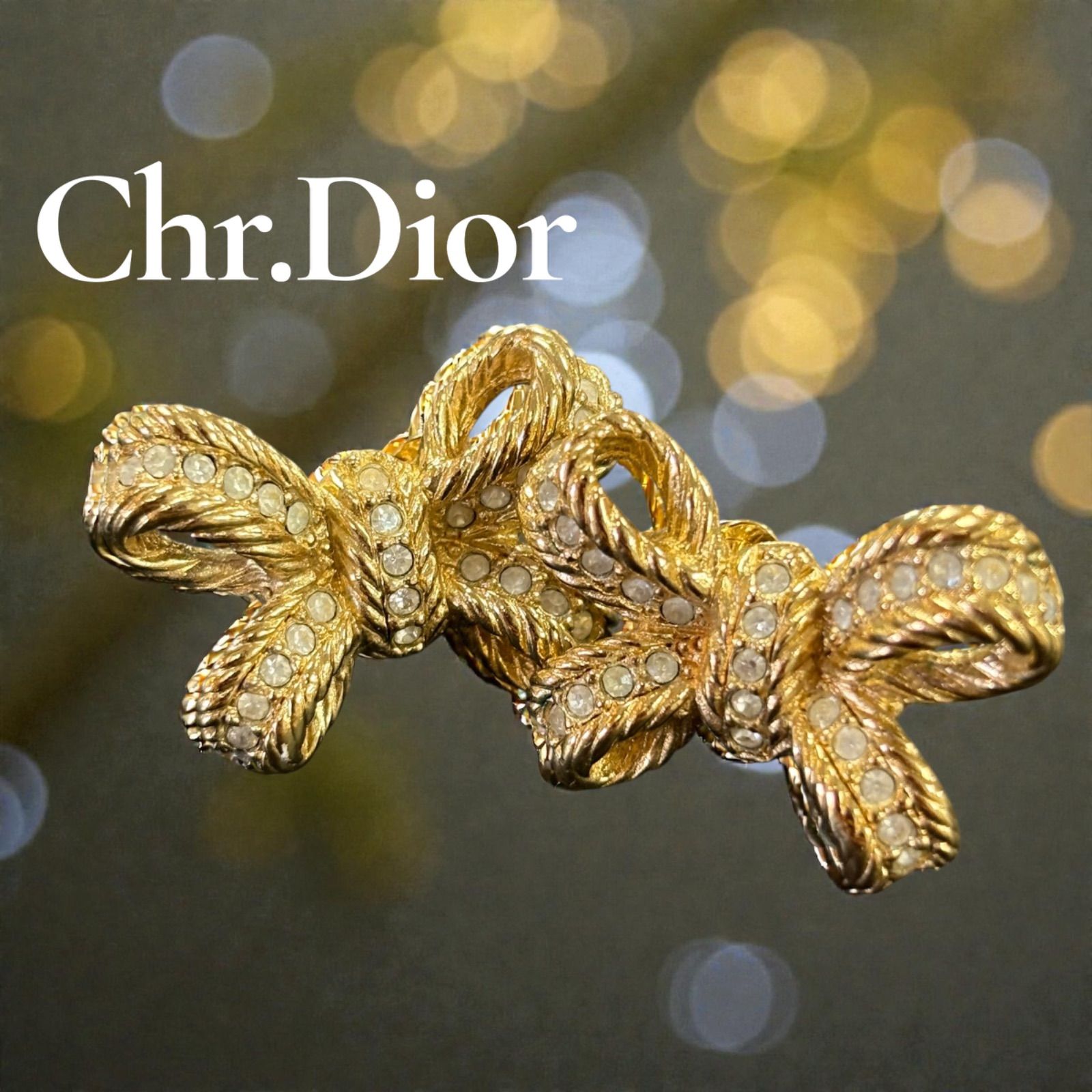 Christian Dior イヤリング ⑧ 丸型 アンティーク ヴィンテージ