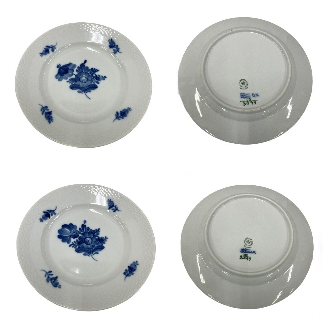 ロイヤルコペンハーゲン ブルーフラワー 22cmプレート 4セット