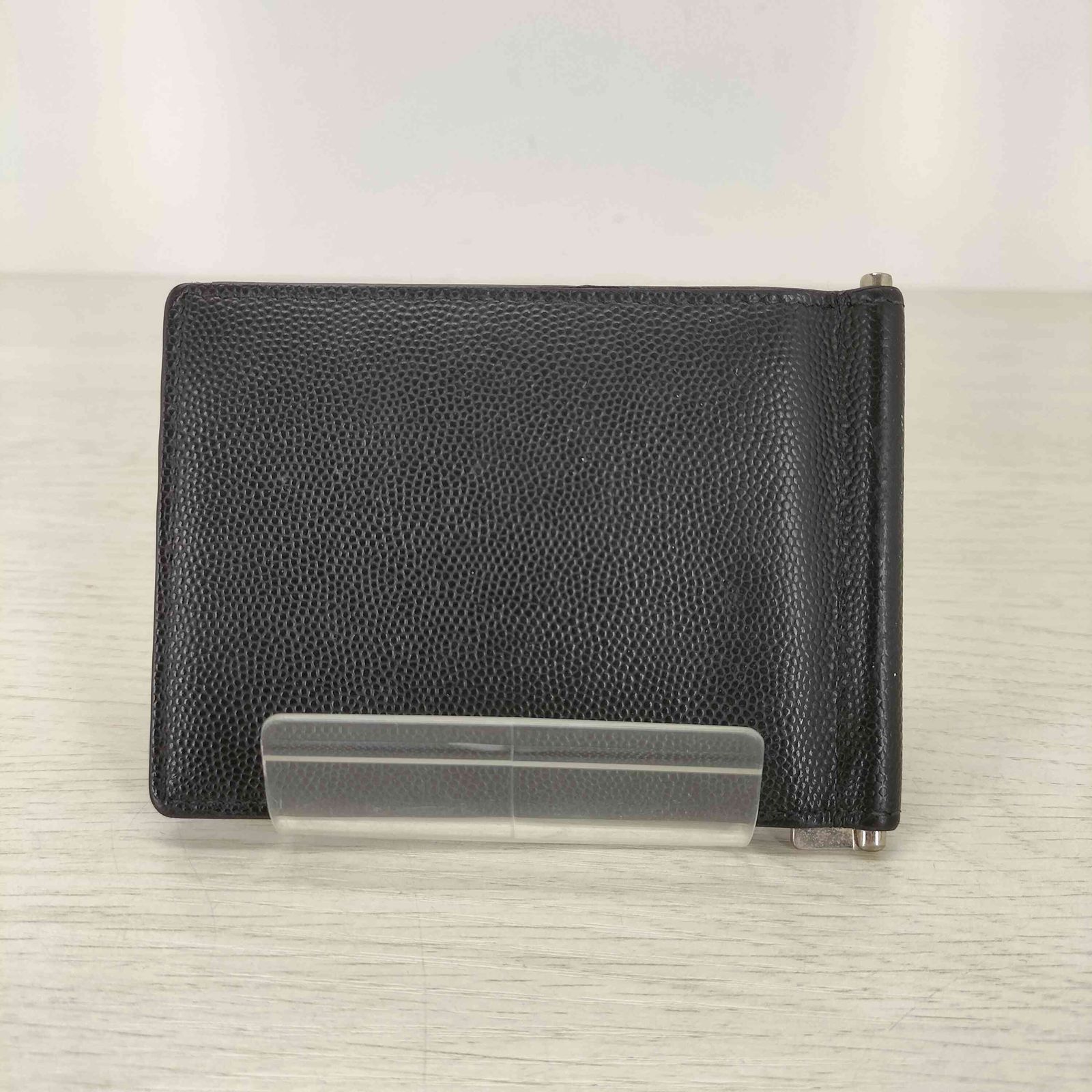 サンローランパリ SAINT LAURENT PARIS キャビアスキン マネークリップ