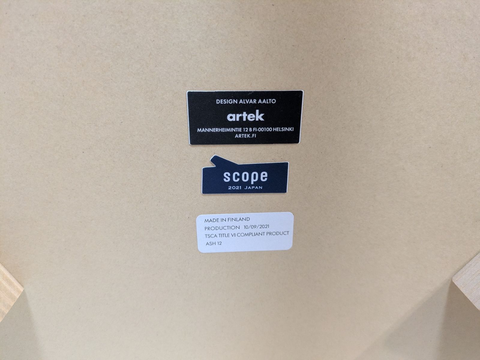 【美品】artek 90D TABLE ローテーブル 幅50 奥行き52 高さ44 北欧ブランド家具 テーブル 90D - Artek