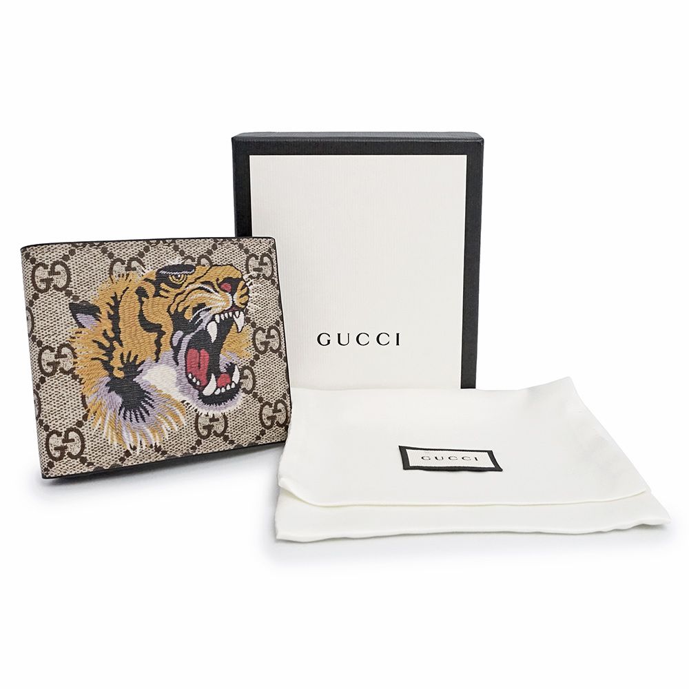 グッチ 451268 タイガー トラ 虎 プリント GGスプリームキャンバス
