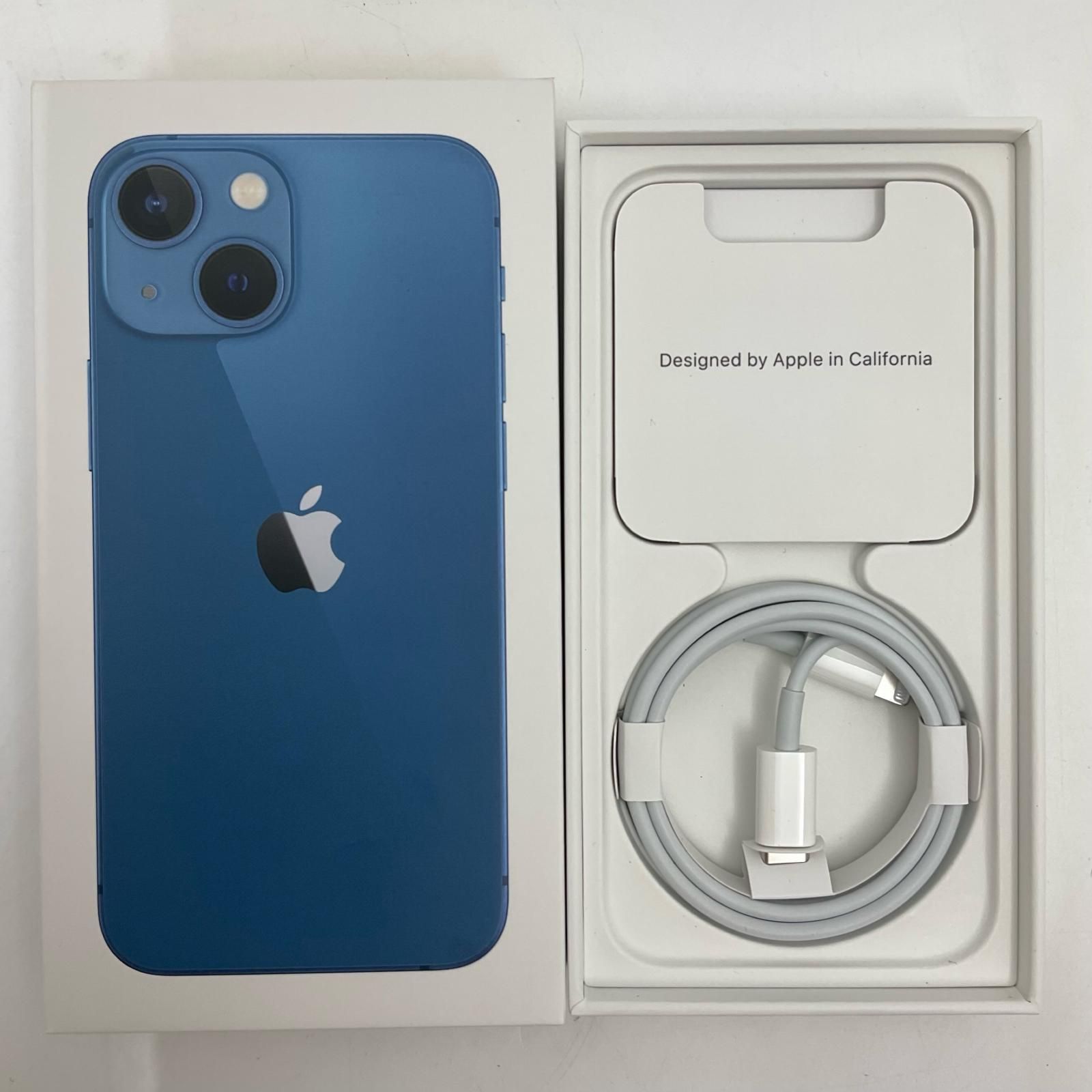 iPhone 13 mini 256GB ブルー Softbank SIMフリー 動作確認済【全額