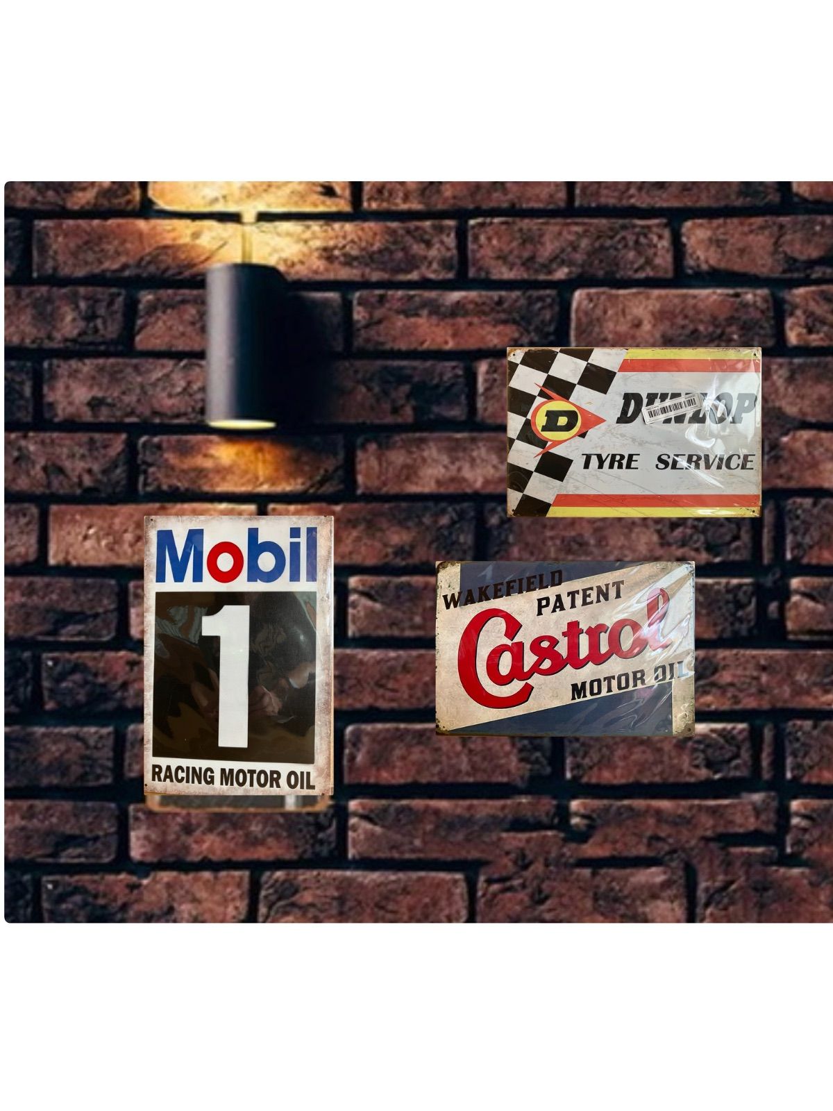 新品】ブリキ看板 メタルポスター モーターオイル モーターカー 車