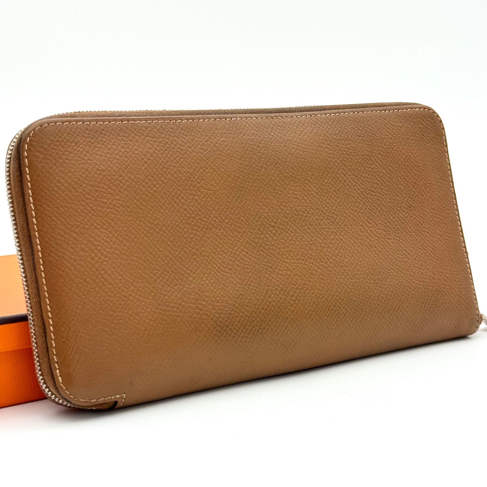 HERMES アザップ 長財布 赤色（虎柄） 虎柄】エルメス HERMES 長財布