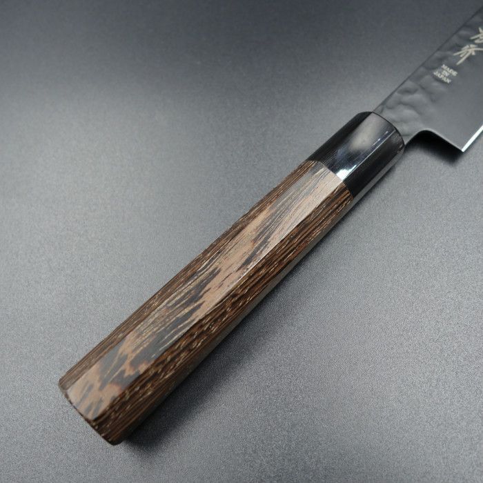 堺 孝行 黒影 ペティナイフ VG10 鎚目フッ素加工 150mm ウエンジ柄