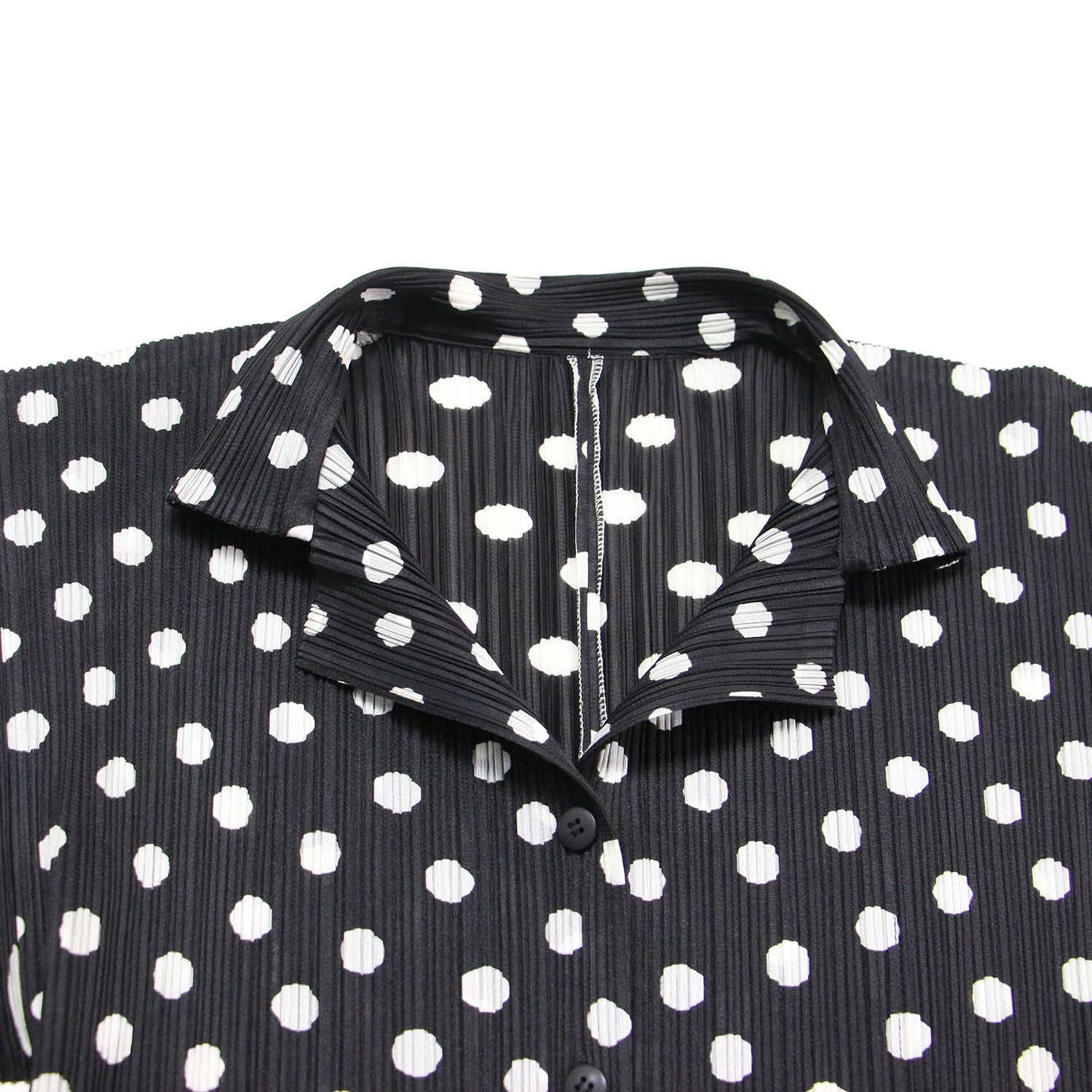 PLEATS PLEASE プリーツプリーズ シャツ ブラック 黒 サイズ:3(L