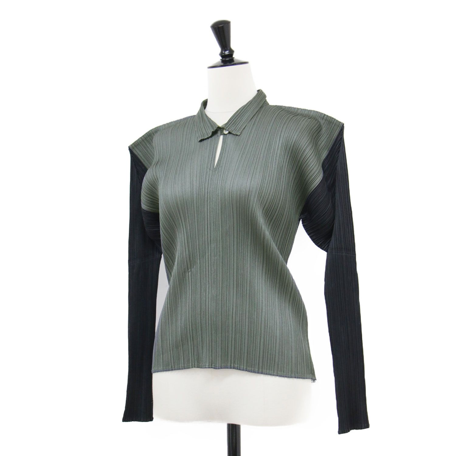 PLEATS PLEASE プリーツプリーズ ブラウス グレー ブラック サイズ