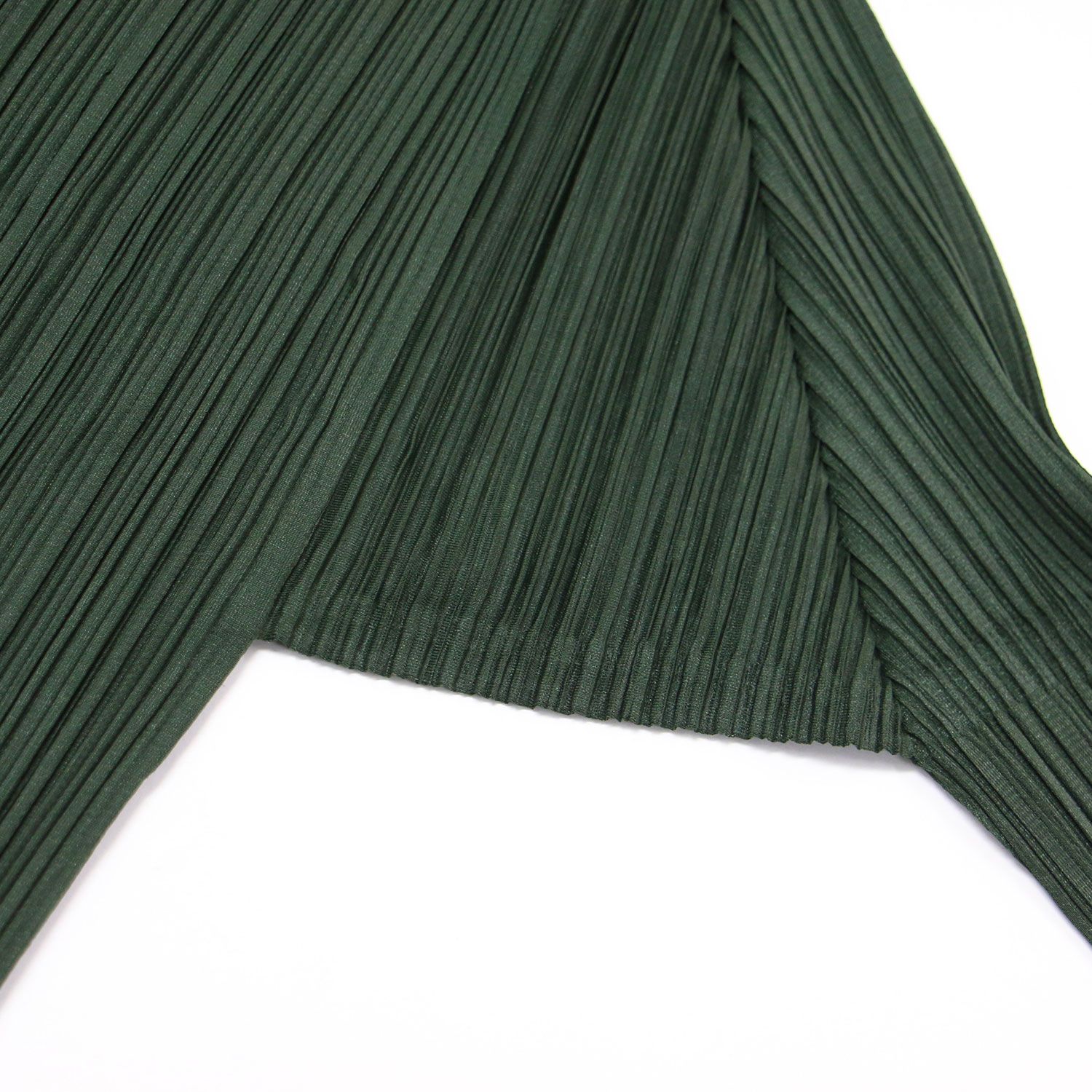 極美品★プリーツプリーズ　PLEATS PLEASE グリーン　丸首長袖トップス 21AW PLEATS PLEASE プリーツプリーズ イッセイミヤケ 長袖 ボトル