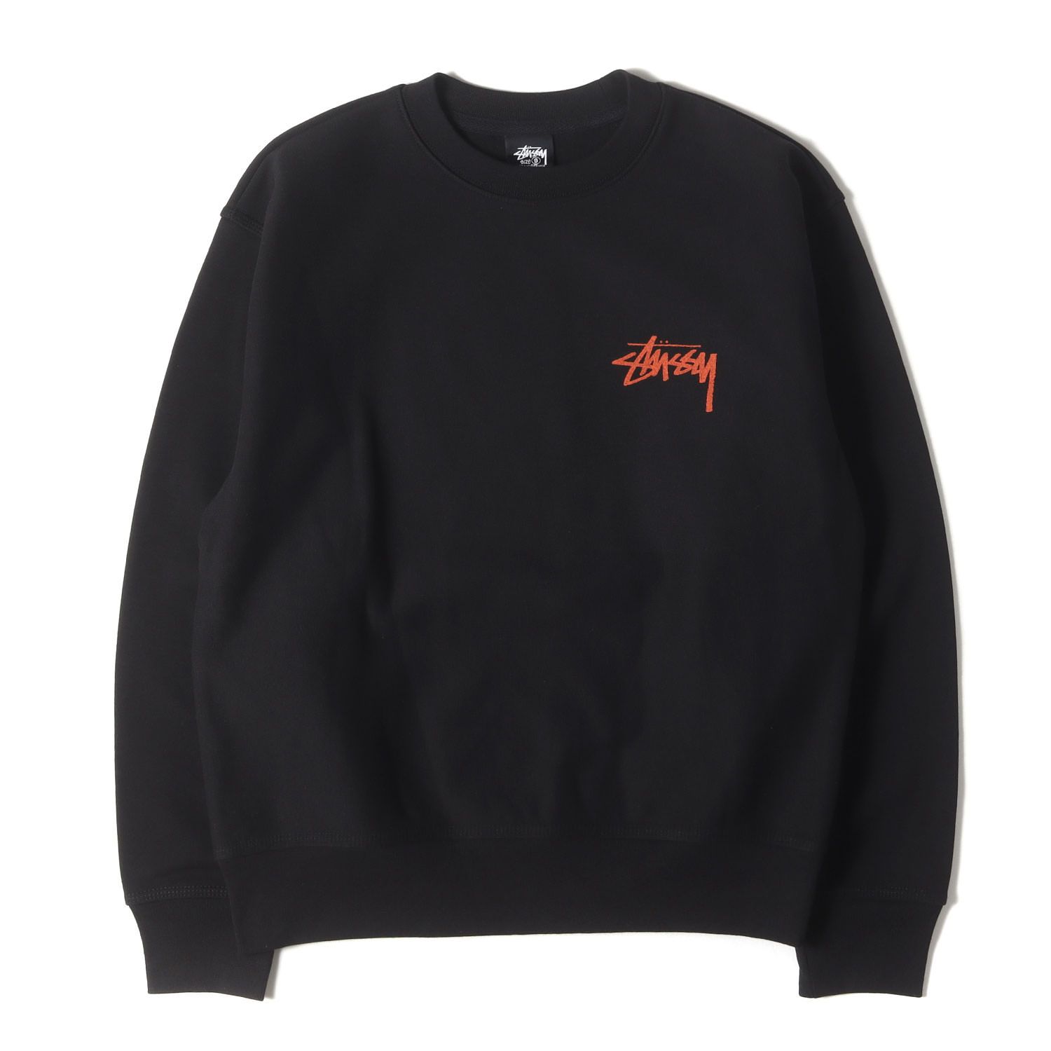 STUSSY ステューシー スウェット デカロゴ 黒 【公式通販】