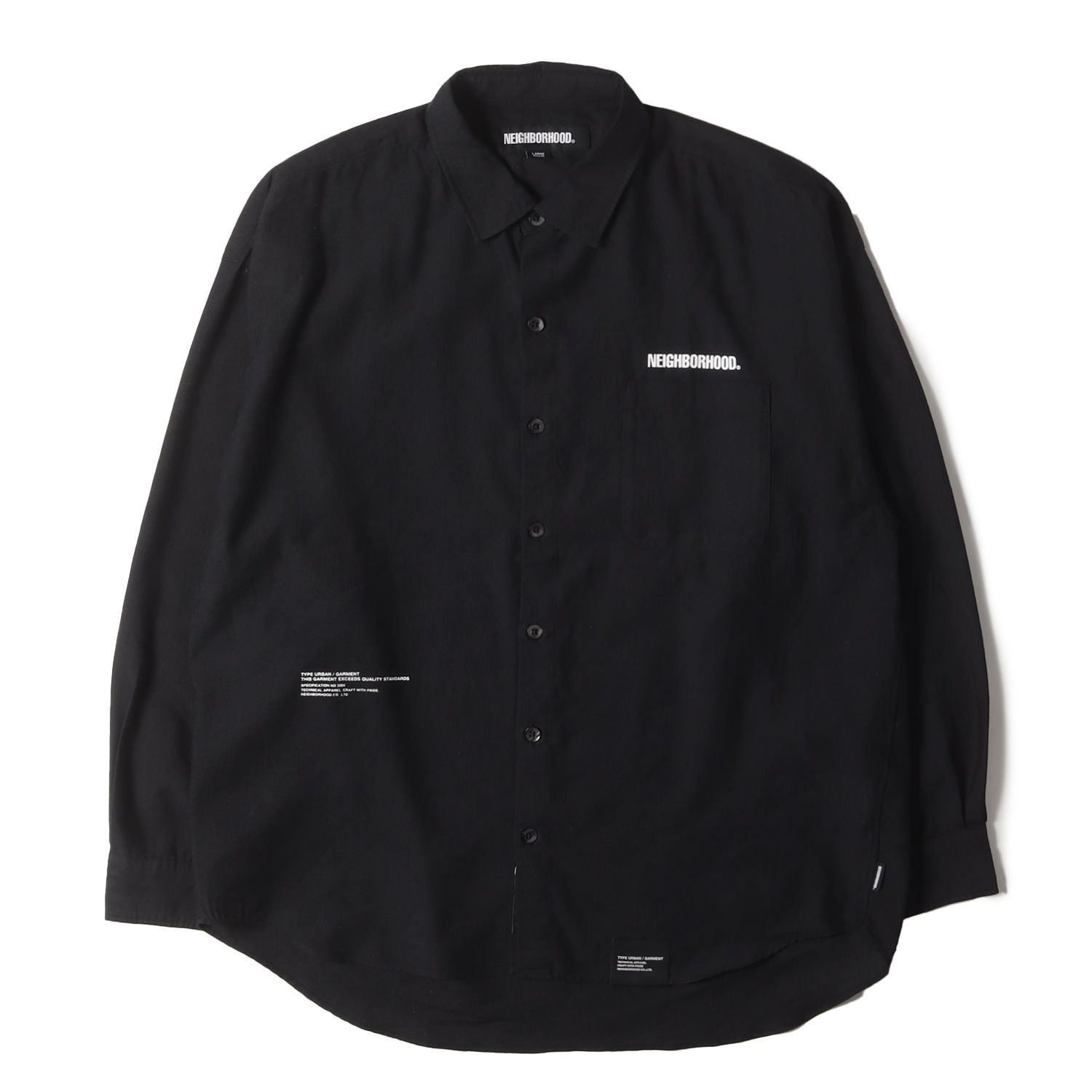 NEIGHBORHOOD ネイバーフッド シャツ ブラック 黒 サイズ:L | 25SS