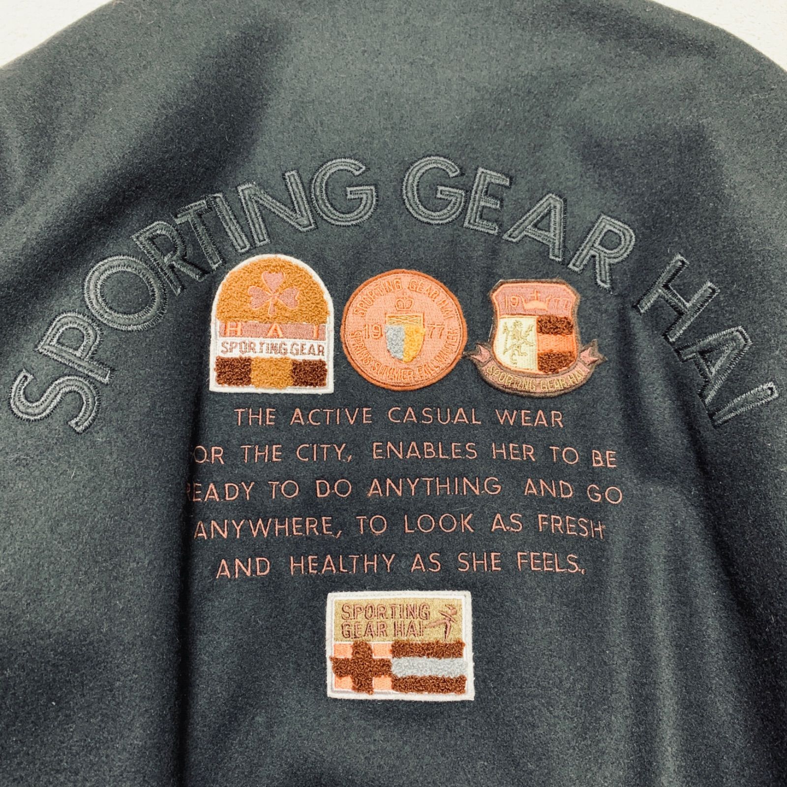 ISSEY MIYAKE / HAI SPORTING GEAR スタジャン バーシティジャケット